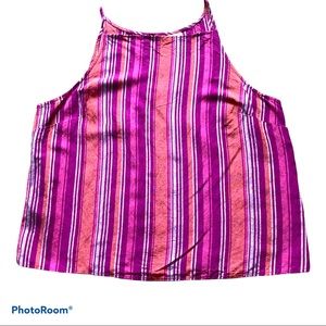A New day striped linen blend top. Size XL